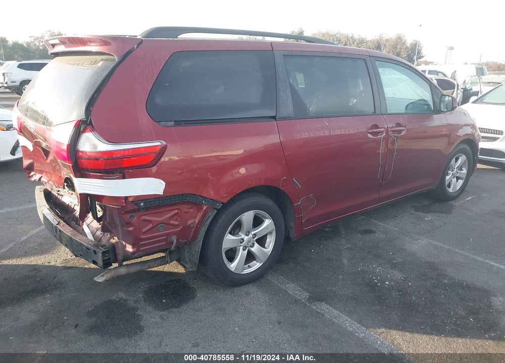 2016 TOYOTA SIENNA LE 8 PASSENGER VIN: 5TDKK3DC9GS709610