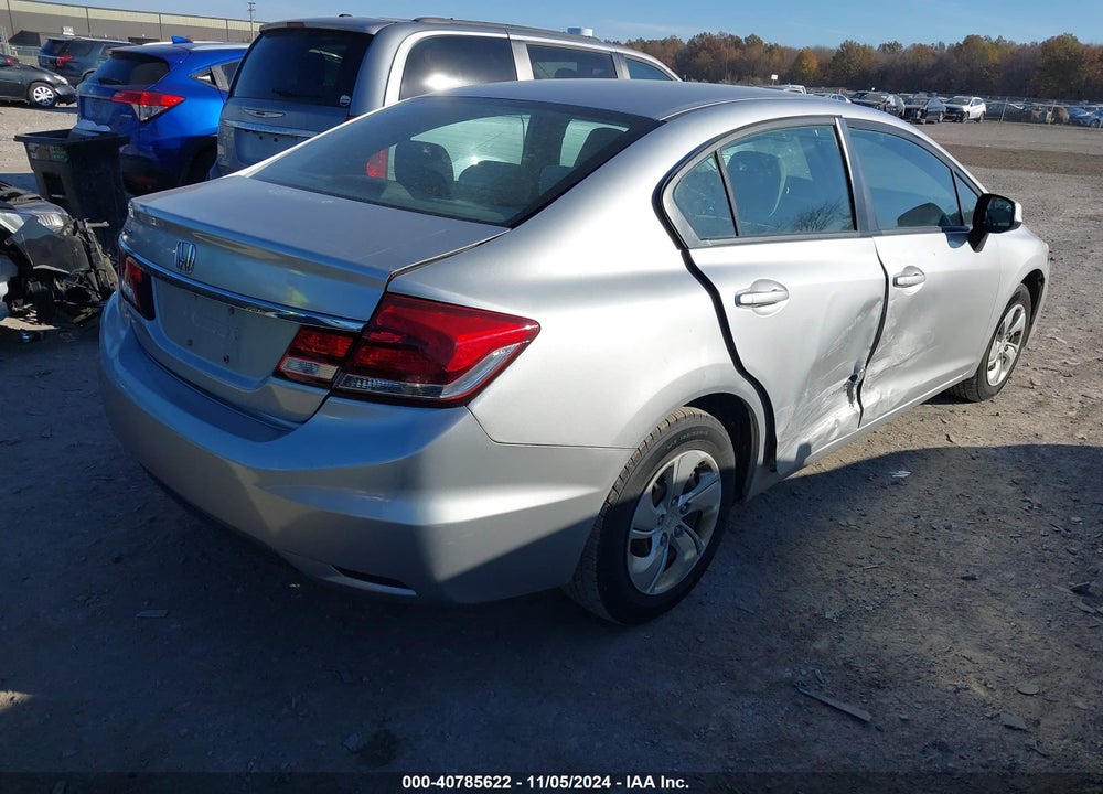 2013 HONDA CIVIC LX VIN: 19XFB2F57DE085001