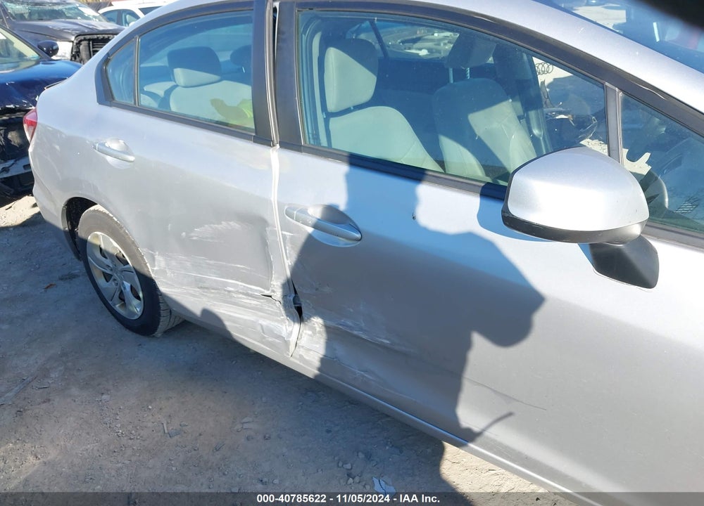 2013 HONDA CIVIC LX VIN: 19XFB2F57DE085001