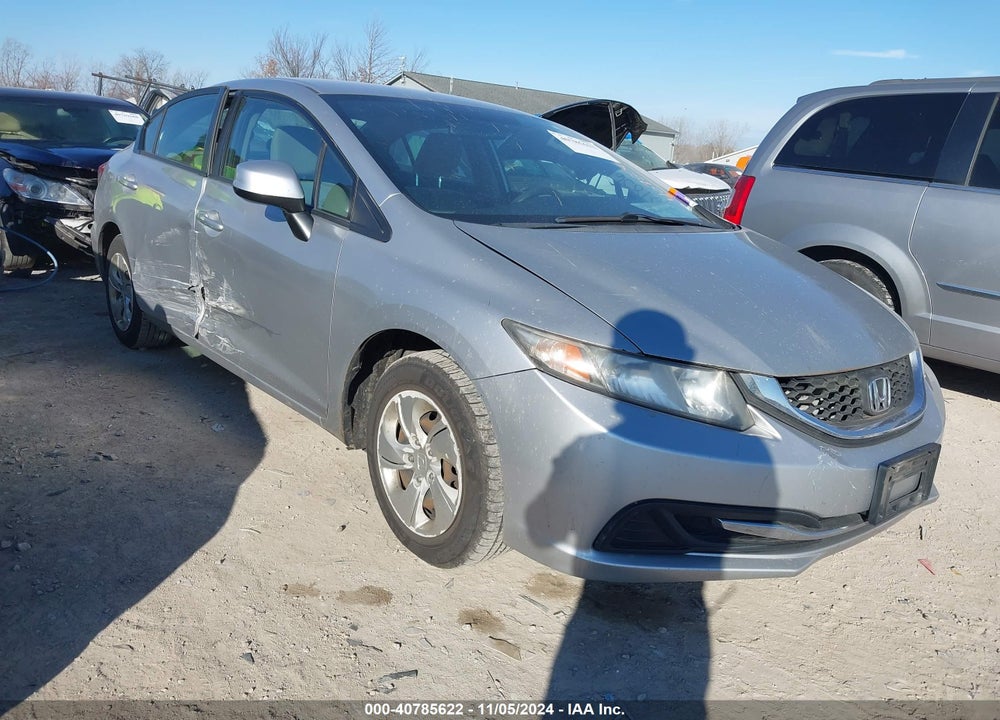 2013 HONDA CIVIC LX VIN: 19XFB2F57DE085001