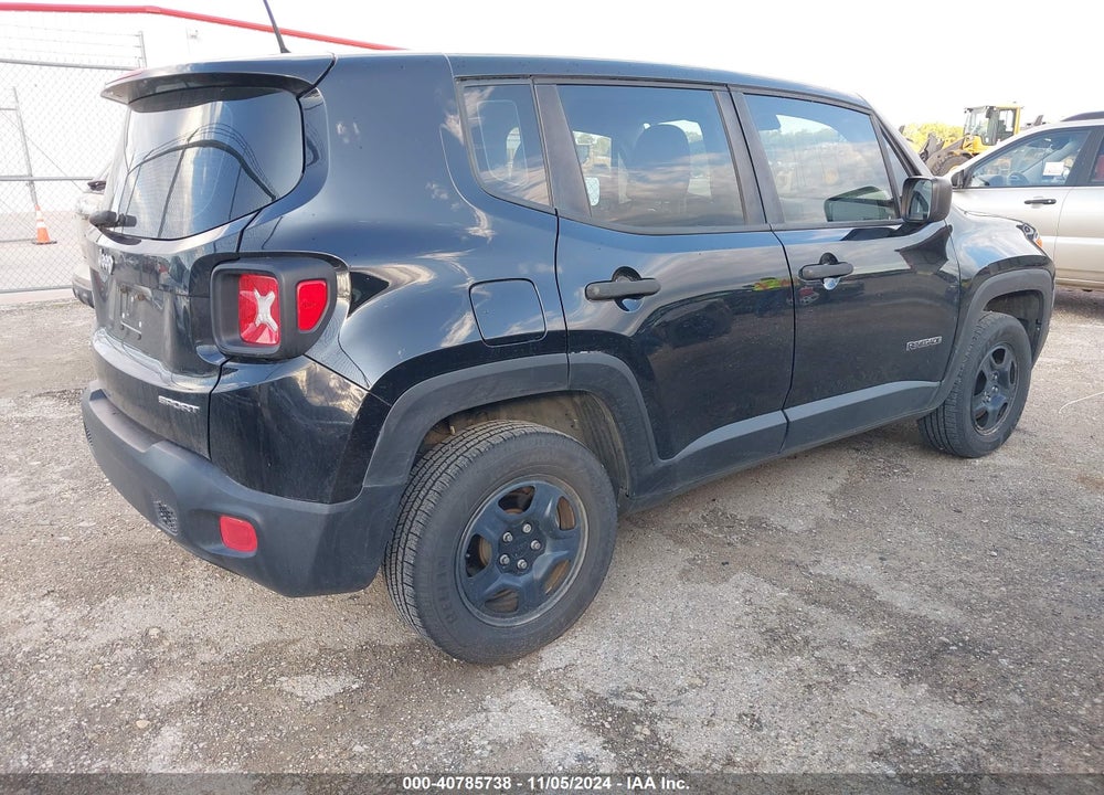 2017 JEEP RENEGADE SPORT 4X4 VIN: ZACCJBAB8HPG29890
