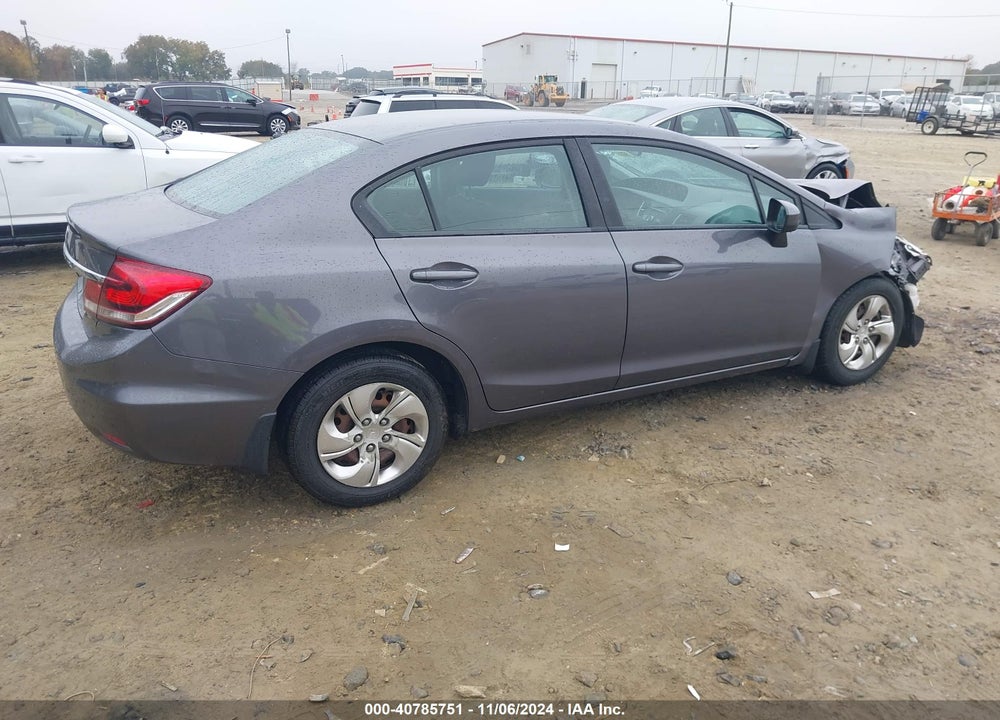 2014 HONDA CIVIC LX VIN: 19XFB2F53EE050537