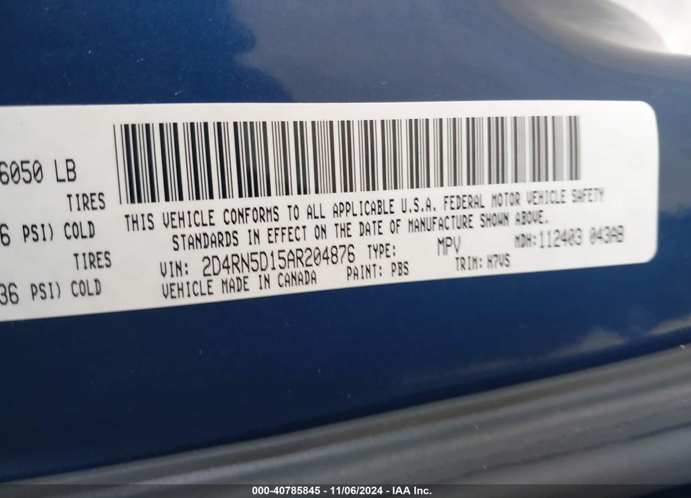 2010 DODGE GRAND CARAVAN SXT VIN: 2D4RN5D15AR204876