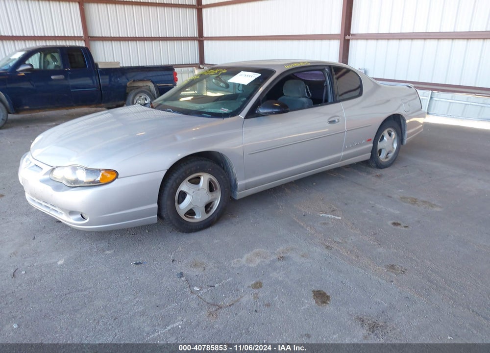 2001 CHEVROLET MONTE CARLO SS VIN: 2G1WX15K619224511