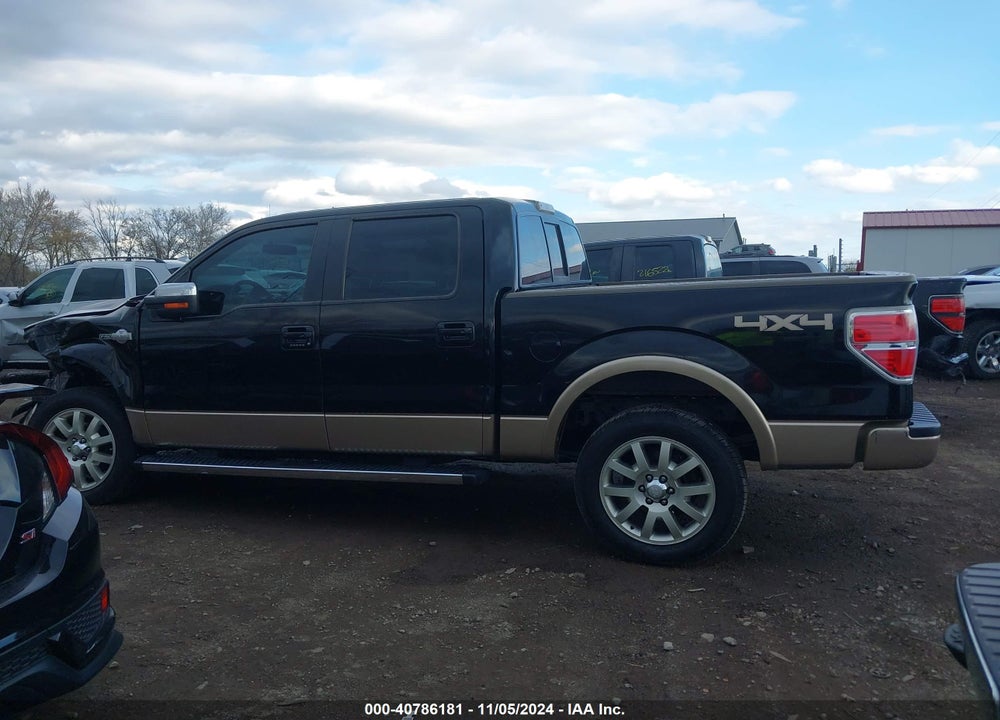 2012 FORD F-150 KING RANCH VIN: 1FTFW1EFXCKD89458