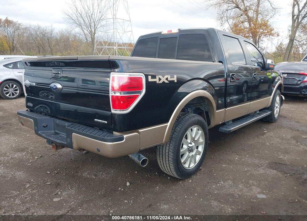 2012 FORD F-150 KING RANCH VIN: 1FTFW1EFXCKD89458