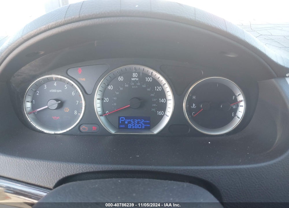 2009 HYUNDAI SONATA GLS VIN: 5NPET46C29H527768