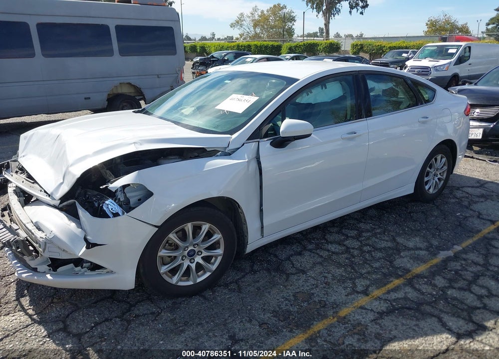 2017 FORD FUSION S VIN: 3FA6P0G78HR373619
