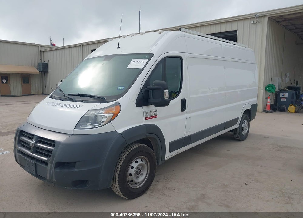 2018 RAM PROMASTER 2500 HIGH ROOF 159 WB VIN: 3C6TRVDG6JE131960