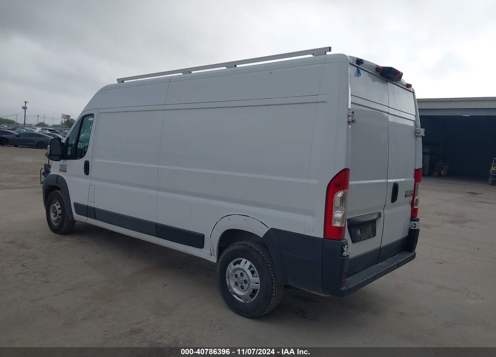 2018 RAM PROMASTER 2500 HIGH ROOF 159 WB VIN: 3C6TRVDG6JE131960