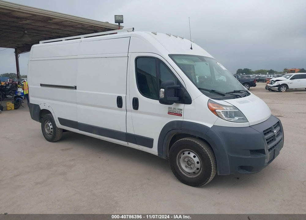 2018 RAM PROMASTER 2500 HIGH ROOF 159 WB VIN: 3C6TRVDG6JE131960