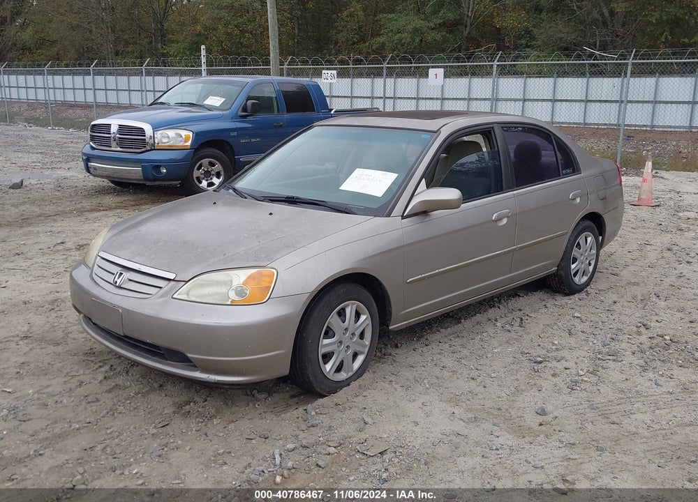 2003 HONDA CIVIC EX VIN: 2HGES26743H528612