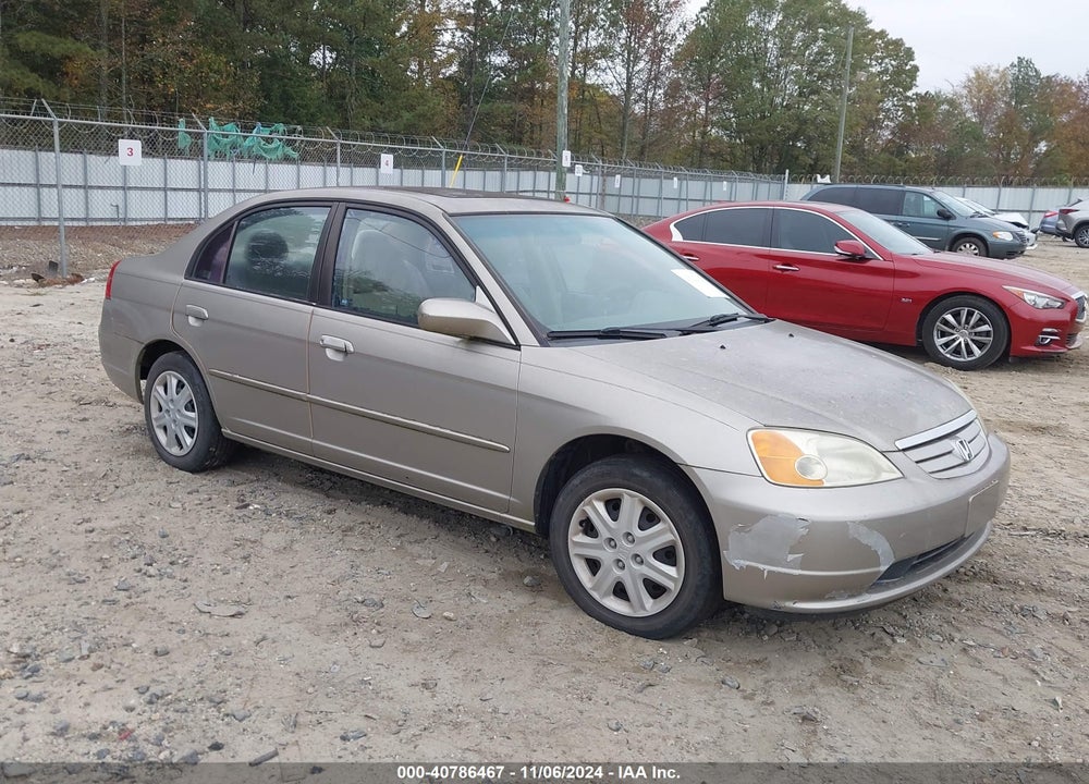 2003 HONDA CIVIC EX VIN: 2HGES26743H528612