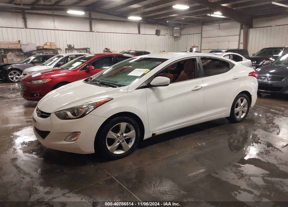 2012 HYUNDAI ELANTRA GLS VIN: 5NPDH4AE0CH105088