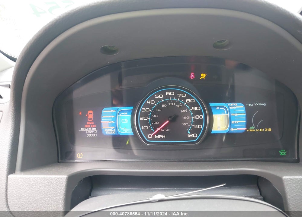 2011 FORD FUSION HYBRID VIN: 3FADP0L35BR316392