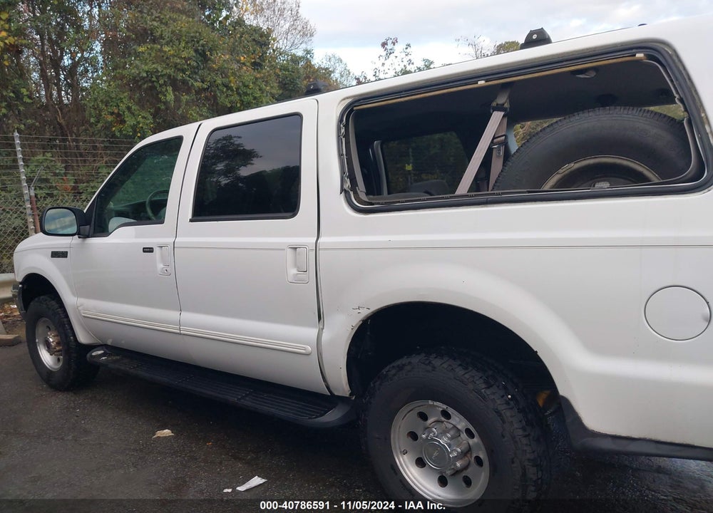 2000 FORD EXCURSION XLT VIN: 1FMNU41SXYEB26488