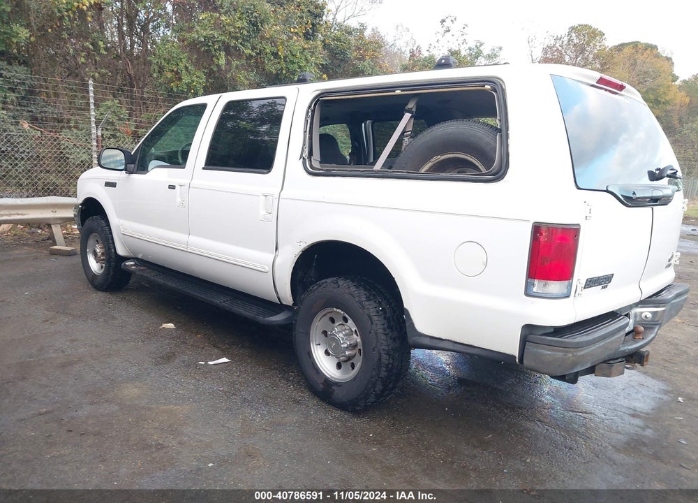 2000 FORD EXCURSION XLT VIN: 1FMNU41SXYEB26488