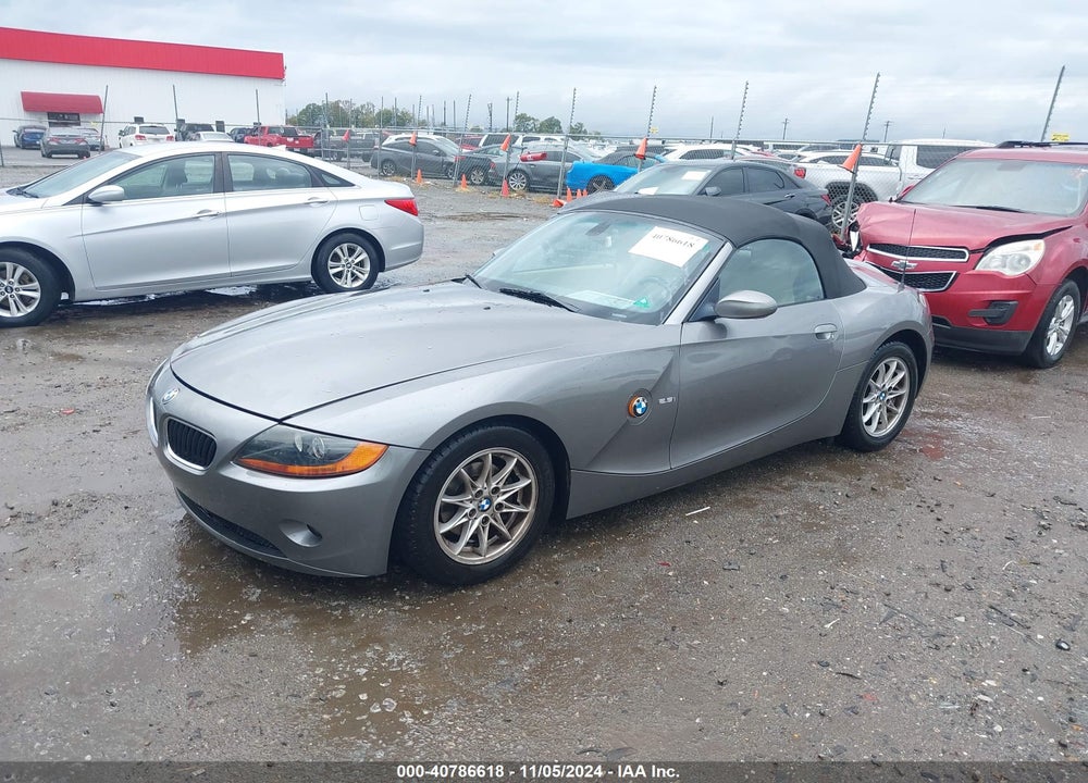 2003 BMW Z4 2.5I VIN: 4USBT33493LR65937