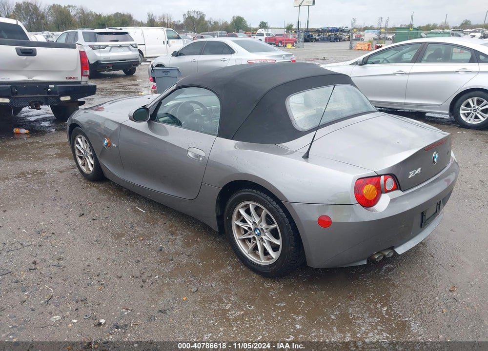 2003 BMW Z4 2.5I VIN: 4USBT33493LR65937