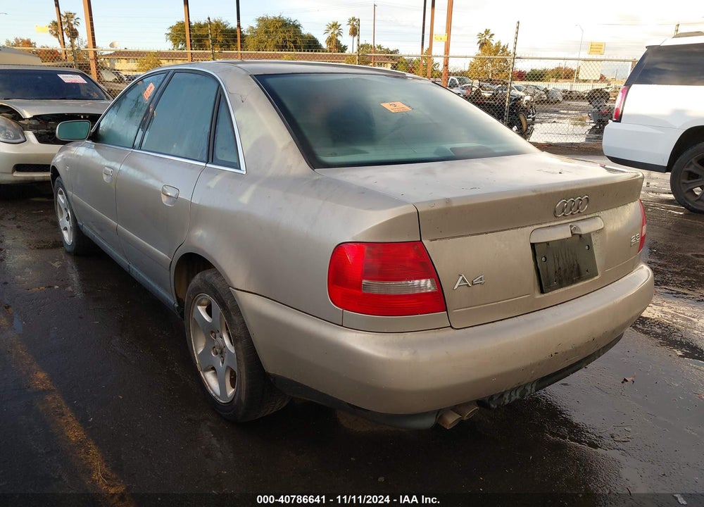 1999 AUDI A4 2.8 VIN: WAUED28D6XA221598