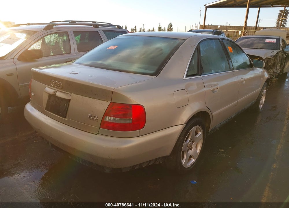 1999 AUDI A4 2.8 VIN: WAUED28D6XA221598