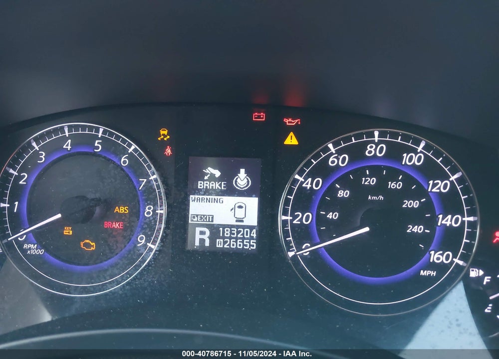 2011 INFINITI EX35 JOURNEY VIN: JN1AJ0HP5BM802240