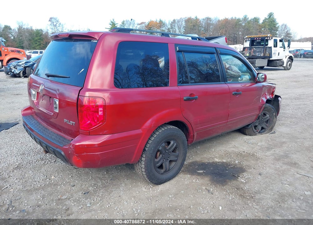 2005 HONDA PILOT EX VIN: 2HKYF18425H509385