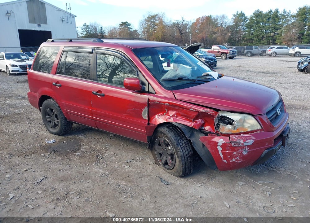 2005 HONDA PILOT EX VIN: 2HKYF18425H509385