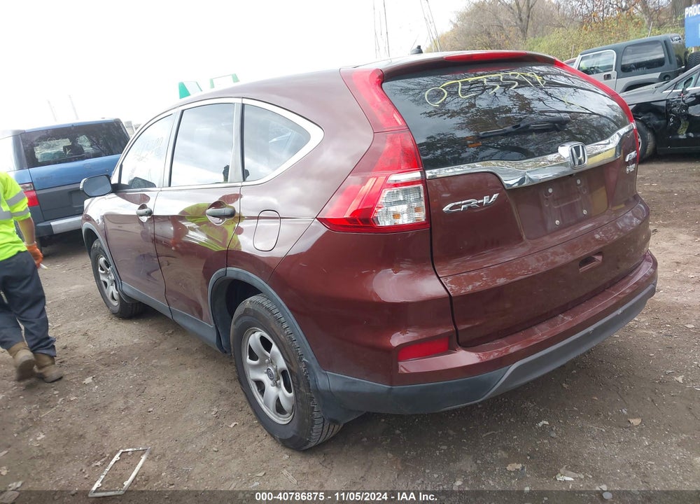 2015 HONDA CR-V LX VIN: 5J6RM4H3XFL023398
