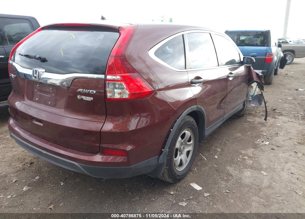 2015 HONDA CR-V LX VIN: 5J6RM4H3XFL023398