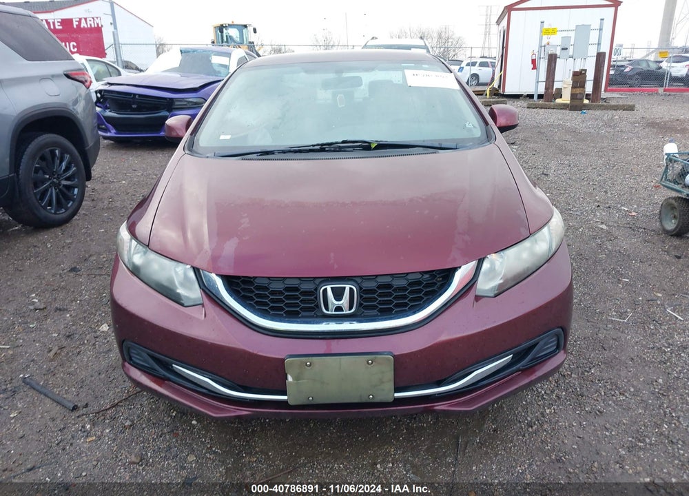 2013 HONDA CIVIC LX VIN: 19XFB2F57DE097441