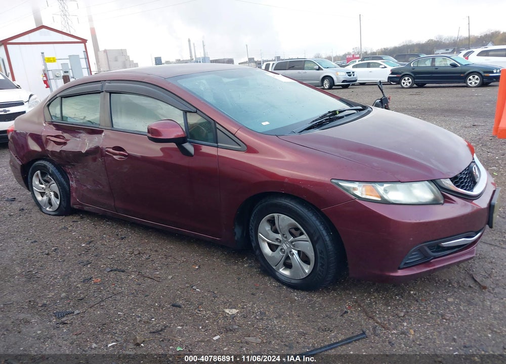 2013 HONDA CIVIC LX VIN: 19XFB2F57DE097441