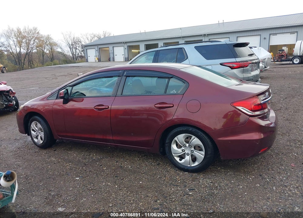 2013 HONDA CIVIC LX VIN: 19XFB2F57DE097441