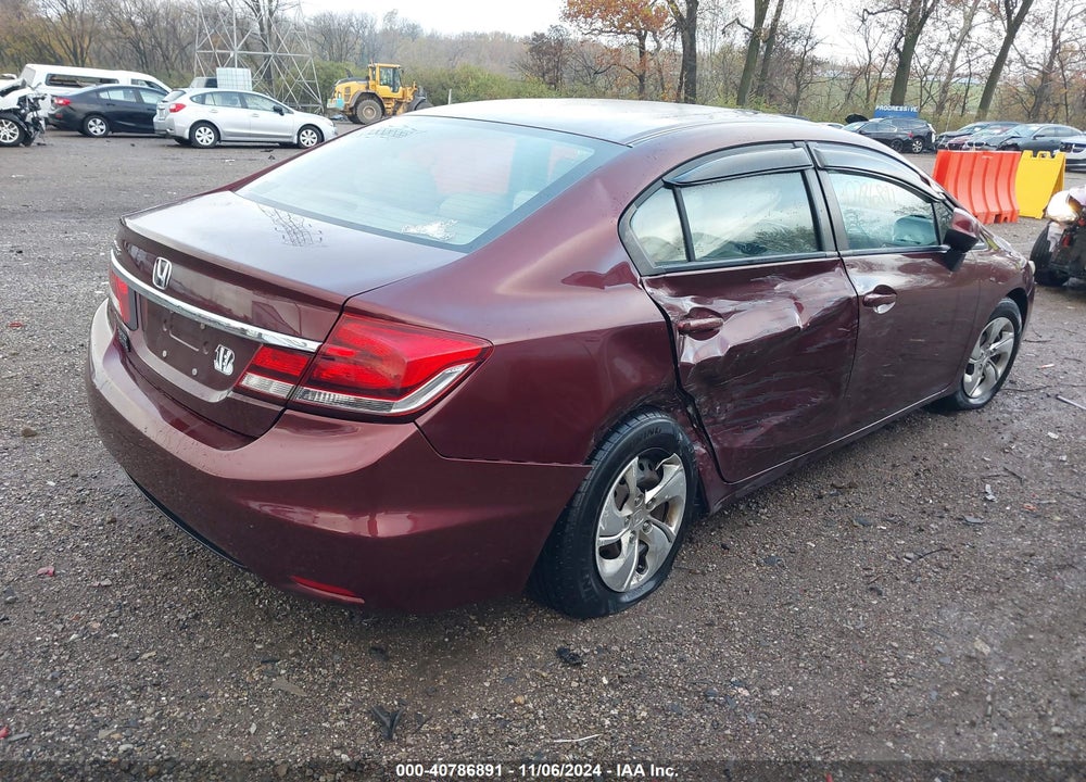 2013 HONDA CIVIC LX VIN: 19XFB2F57DE097441