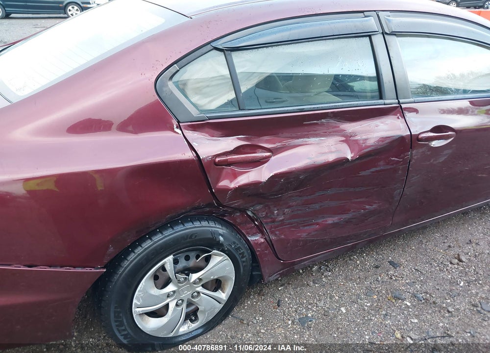2013 HONDA CIVIC LX VIN: 19XFB2F57DE097441