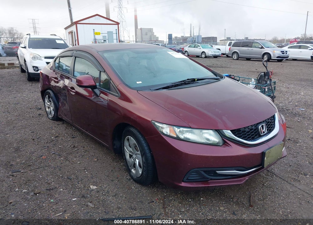 2013 HONDA CIVIC LX VIN: 19XFB2F57DE097441