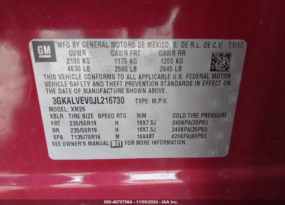 2018 GMC TERRAIN SLT VIN: 3GKALVEV0JL216730