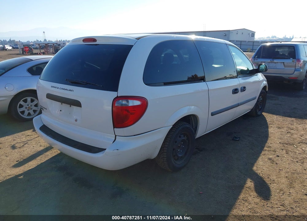 2007 DODGE GRAND CARAVAN SE VIN: 1D8GP24E87B250629