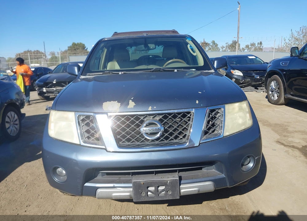 2008 NISSAN PATHFINDER LE VIN: 5N1AR18U58C611560