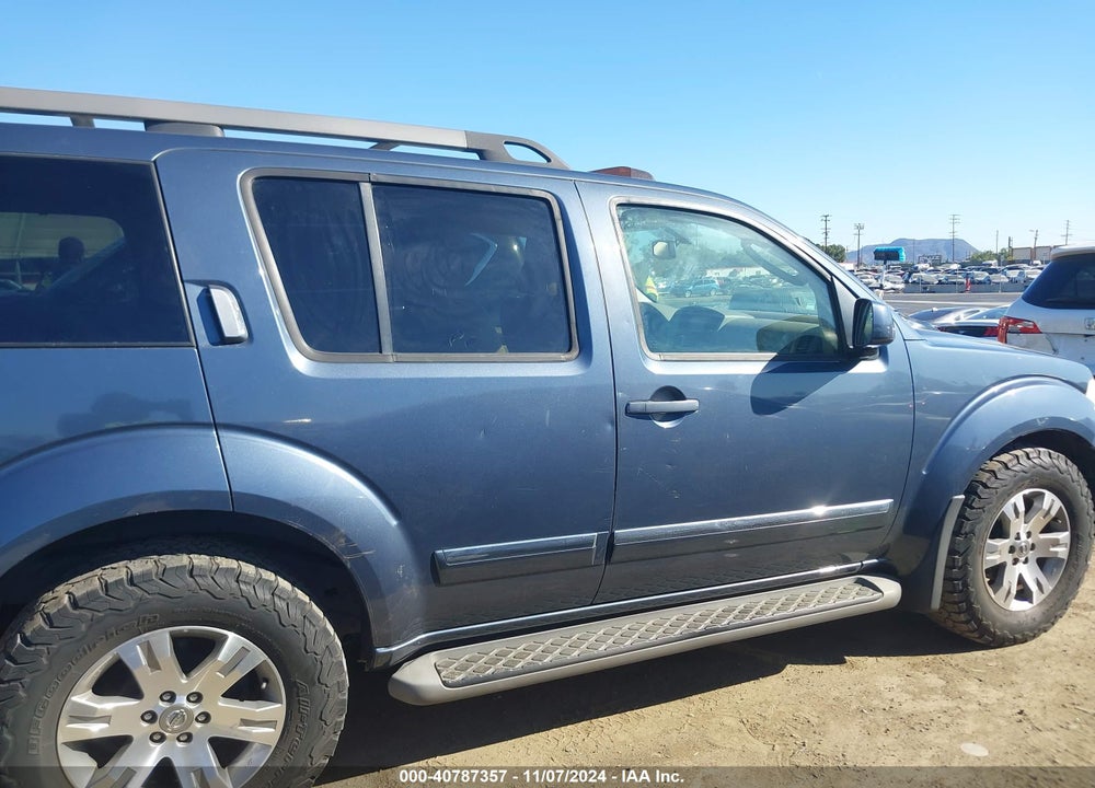 2008 NISSAN PATHFINDER LE VIN: 5N1AR18U58C611560