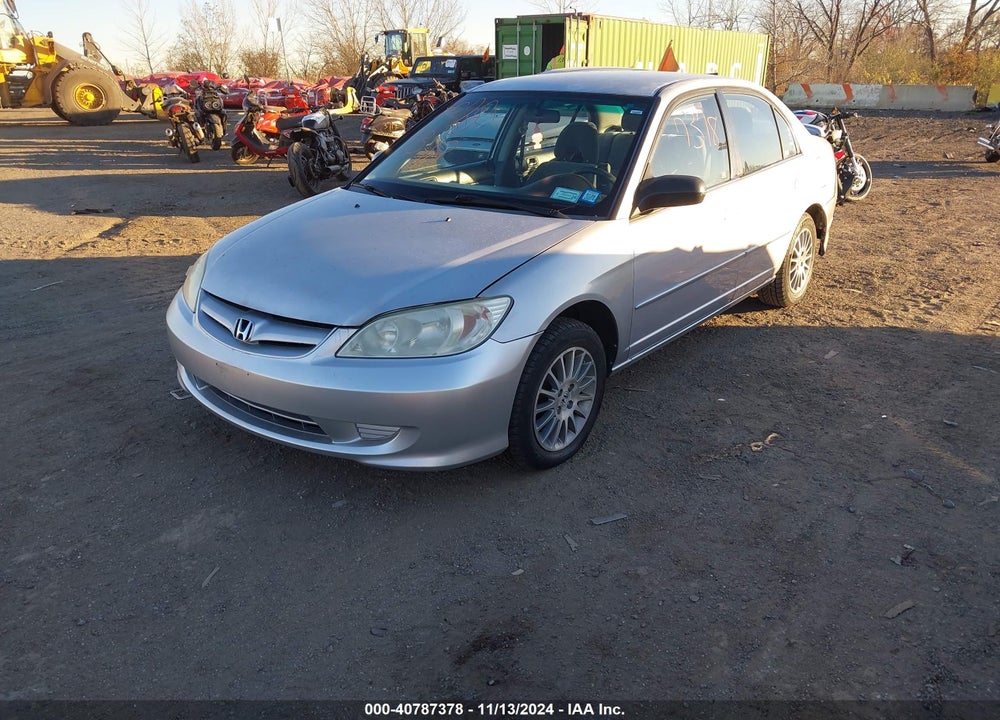 2005 HONDA CIVIC LX VIN: 2HGES16525H617042