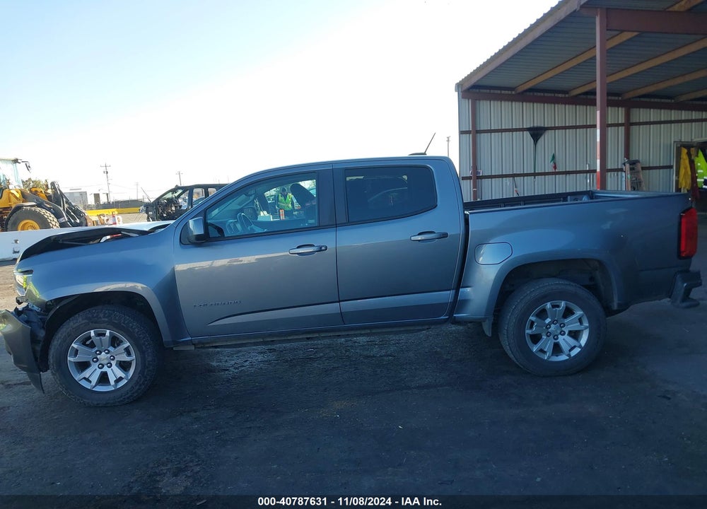 2021 CHEVROLET COLORADO 4WD SHORT BOX LT VIN: 1GCGTCEN6M1145636