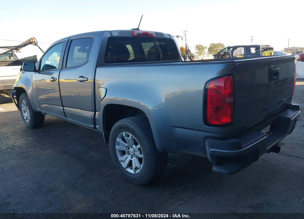 2021 CHEVROLET COLORADO 4WD SHORT BOX LT VIN: 1GCGTCEN6M1145636