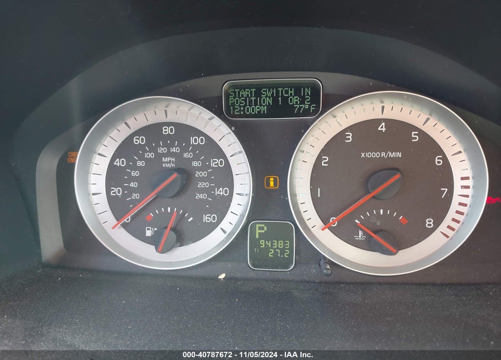 2012 VOLVO C70 T5 VIN: YV1672MC6CJ127544