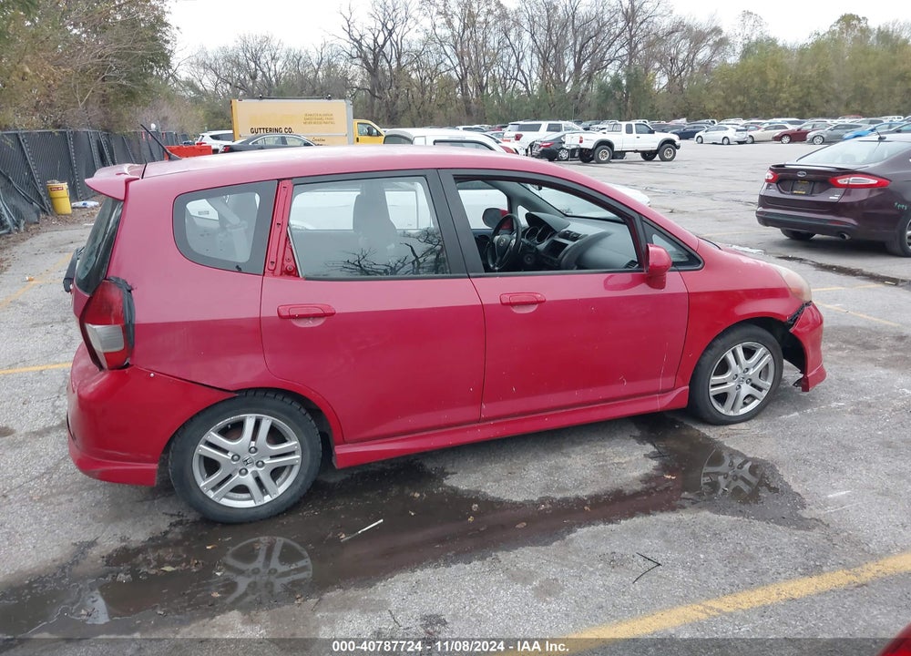 2007 HONDA FIT SPORT VIN: JHMGD38627S009583