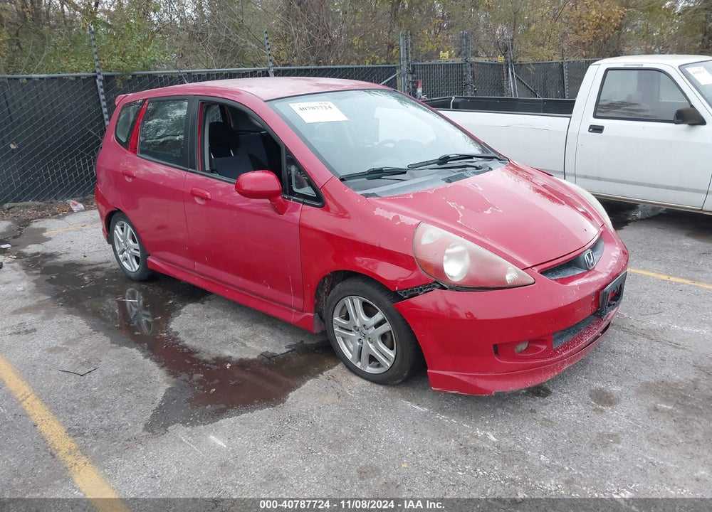 2007 HONDA FIT SPORT VIN: JHMGD38627S009583