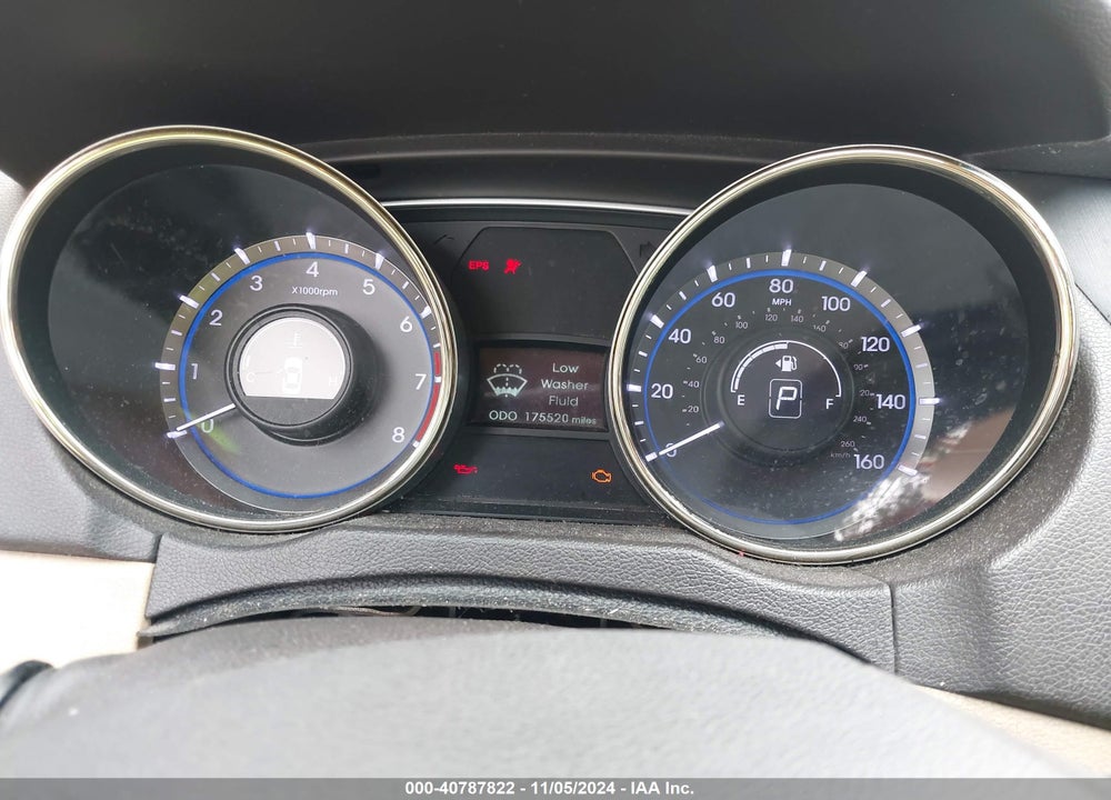 2013 HYUNDAI SONATA GLS VIN: 5NPEB4AC5DH606452