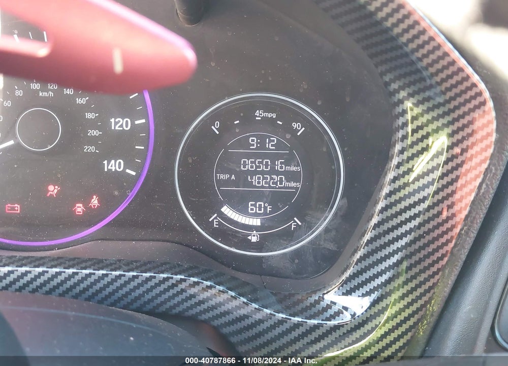 2019 HONDA HR-V SPORT VIN: 3CZRU6H10KG724047
