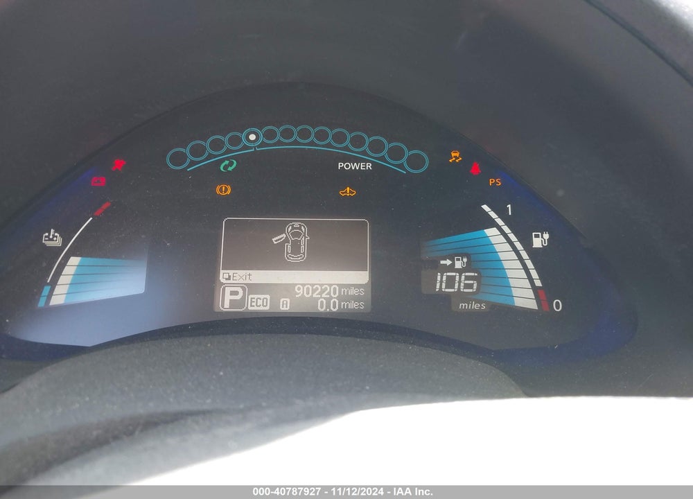 2016 NISSAN LEAF SV VIN: 1N4BZ0CP7GC301063