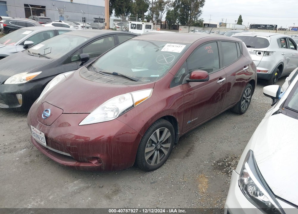 2016 NISSAN LEAF SV VIN: 1N4BZ0CP7GC301063